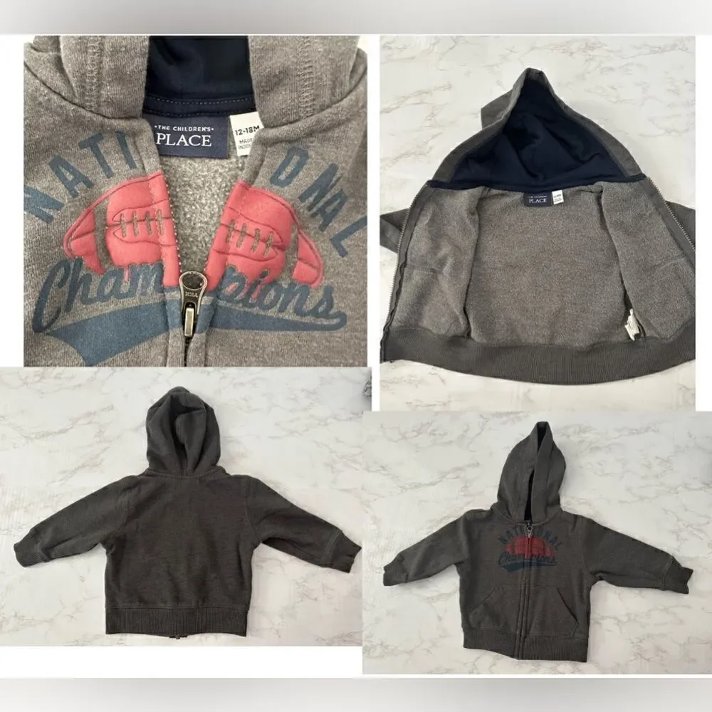 Toddler Sweatshirt Zip Up Hoodie Bundle